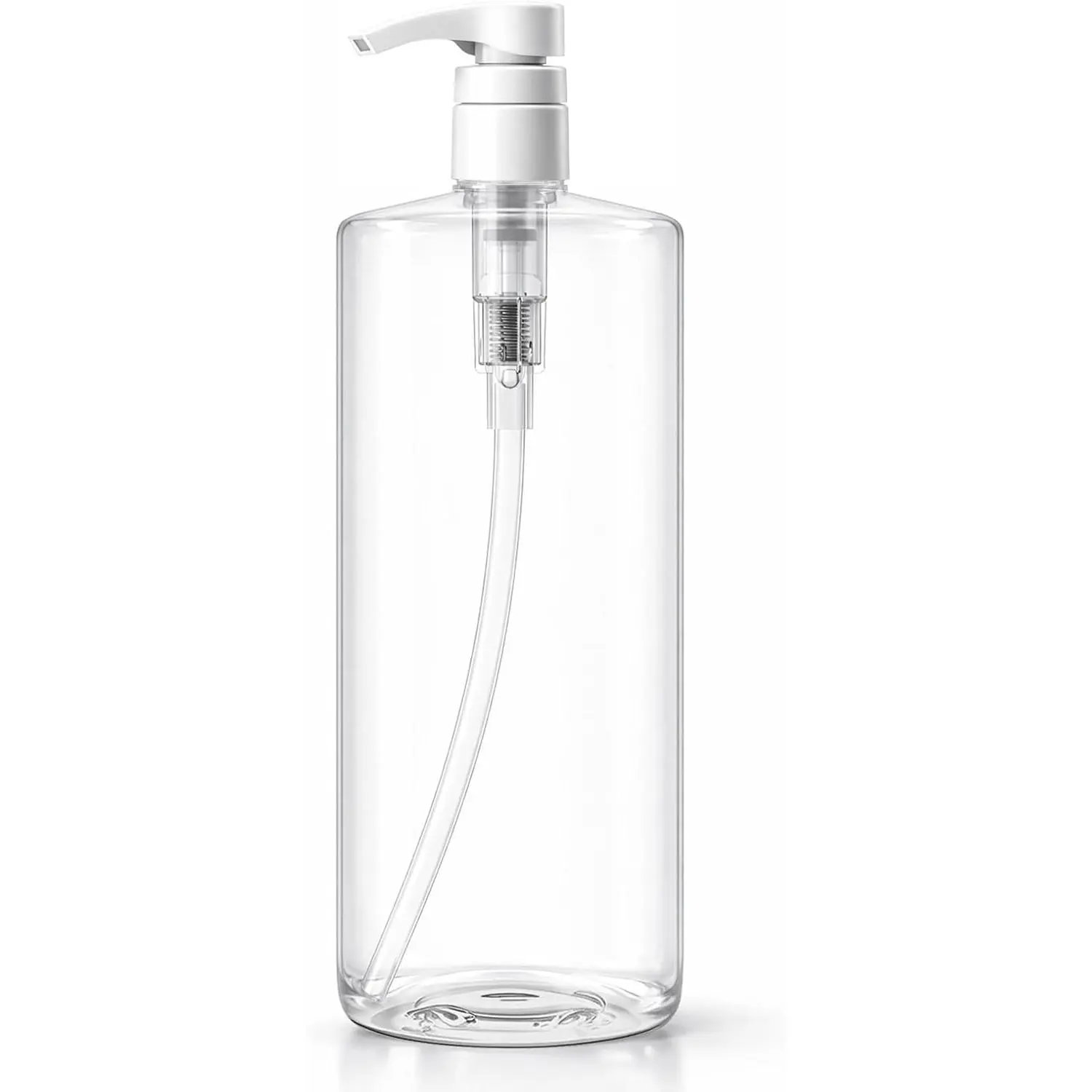 Bar5F Pump Bottle 32-Ounce 1-Liter Empty for Shampoo Conditioner Body Wash Lotion BPA-Free Crystal-Clear (Pack of 1)