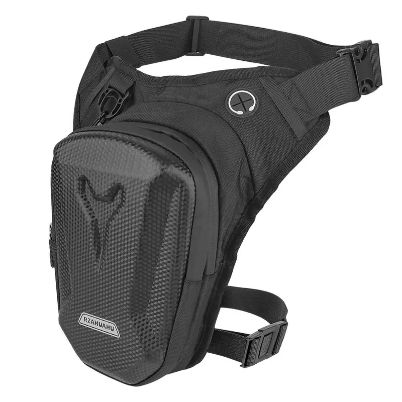 Motorcycle Waist Leg Bag, Waist Packs, Adjustable Waistband Bag, Outdoor Casual Ride Bags, Tactical Travel Bag, Men Hip Bum Pack, Waterproof Leg Bag