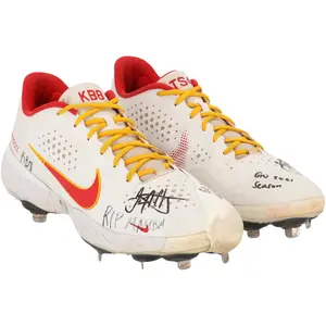 Jack Flaherty St. Louis Cardinals Autographed Game-Used White Nike Cleats from the 2021 MLB Season with "Game-Used" Inscription - AA0098964-65 - Fanatics Authentic Certified