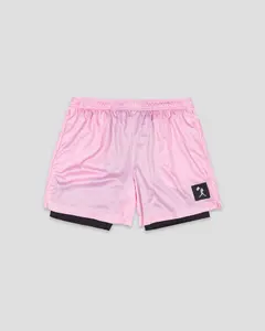 Diamond Air Liner Mesh Training Shorts (Pink) - Youth