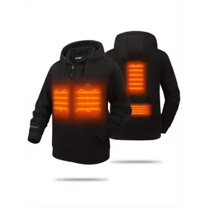Men's And Women's Heated Hoodie, Full Zip Heated Hoodie (Unisex)