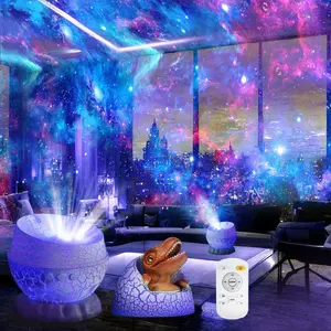 Dinosaur Egg Galaxy Projector, Space Projector Night Light, Bluetooth-compatible Connection Available for Bedroom, Summer Party, Furniture, Desk, Suitable for Gifts, Audio