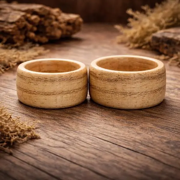 Hackberry Wood Ring – Natural Handmade Wooden Band