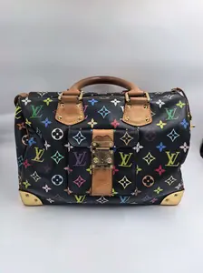 Pre-owned Louis Vuitton CANVAS Top Handle Bag x Takashi Murakami Monogram black Multicolor Speedy 30 XP01948 [BF 12Z]