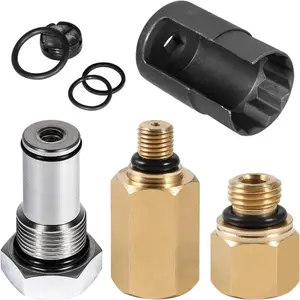Oil Rail Adapter, IPR Valve Socket&Air Test Fitting Tool, For Ford 6.0L IPR Valve Socket & Air Test Fitting Tool & Oil Fuel Rail Adapter