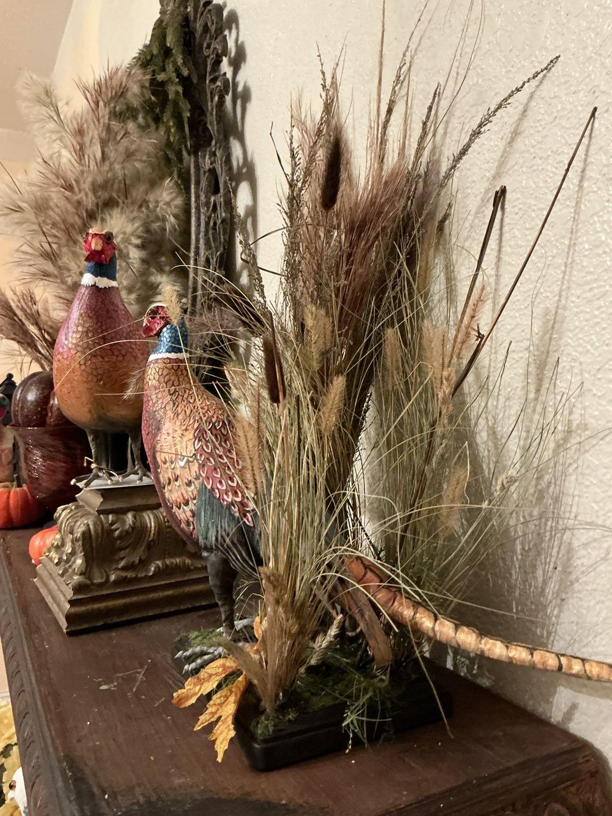 Hand made Ring neck pheasant. Animal lovers decoration, holiday’s gift of perfect home or office accent. One of a kind faux taxidermy table top elegant piece.