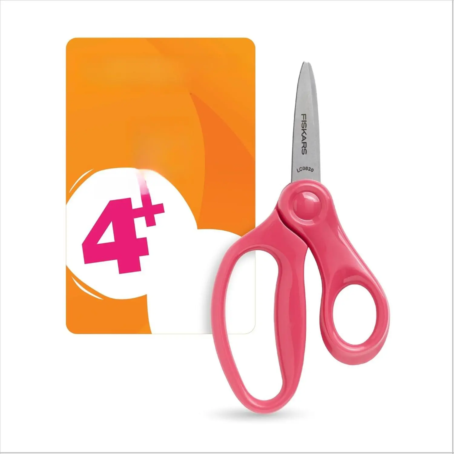 Fiskars Pointed-tip Kids Scissors Pink 5 in Ergonomic Handle Safety Edge Blades for Ages 4+ Lifetime Warranty