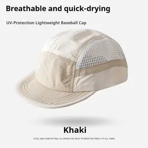 Khaki Outdoor Quick-Drying Baseball Cap Breathable Waterproof Sun-Protective Hat for Cycling & Hiking Slim Luxurious Design UV Protection