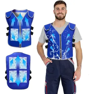 Cooling Vest With 20pcs Ice Packs for Men Women - Ice Cold Vest Adjustable Cool Jacket for Working Hot Weather