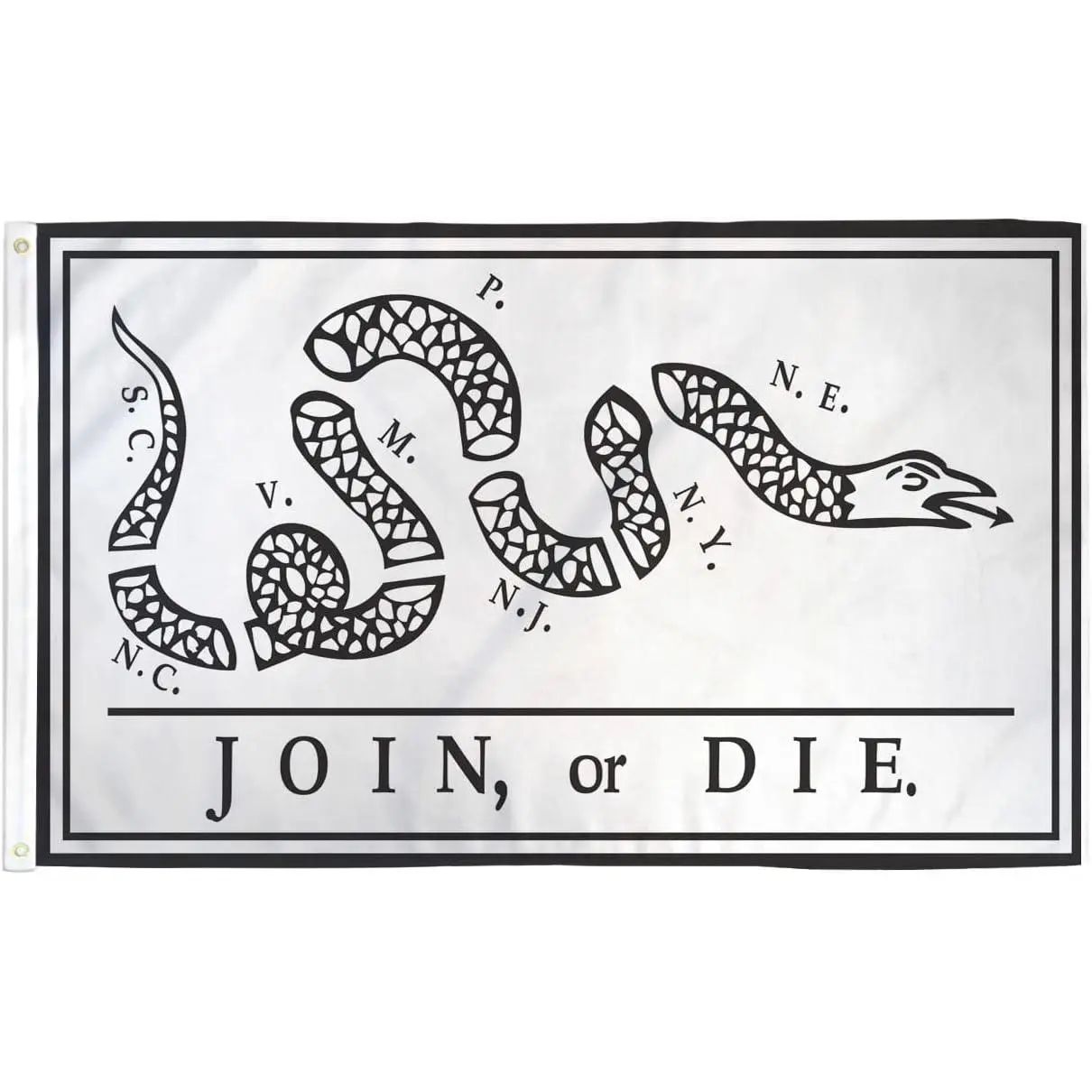 Join or Die Historical Flag - 3x5ft Premium Polyester American Flag