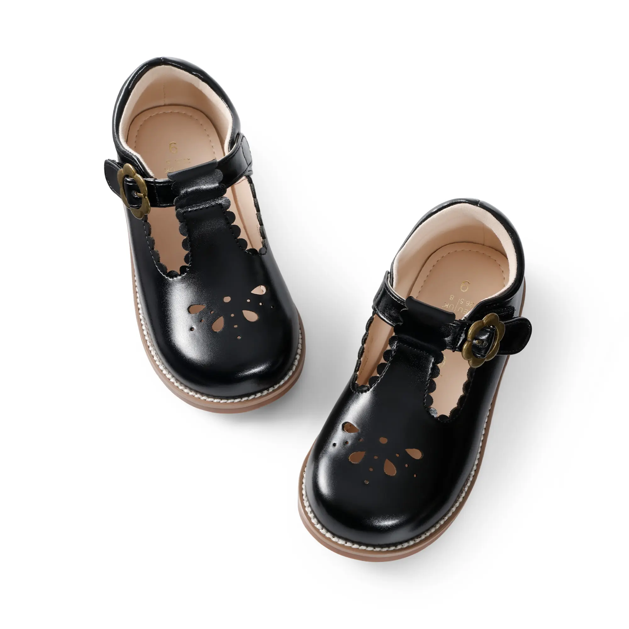 DREAM PAIRS Girls T-strap Mary Jane Shoes - Toddler Little Kid School Uniform Dress Flat Shoes, Wide Toe Ballet Flats for Little Kids Back to School Classic Flats