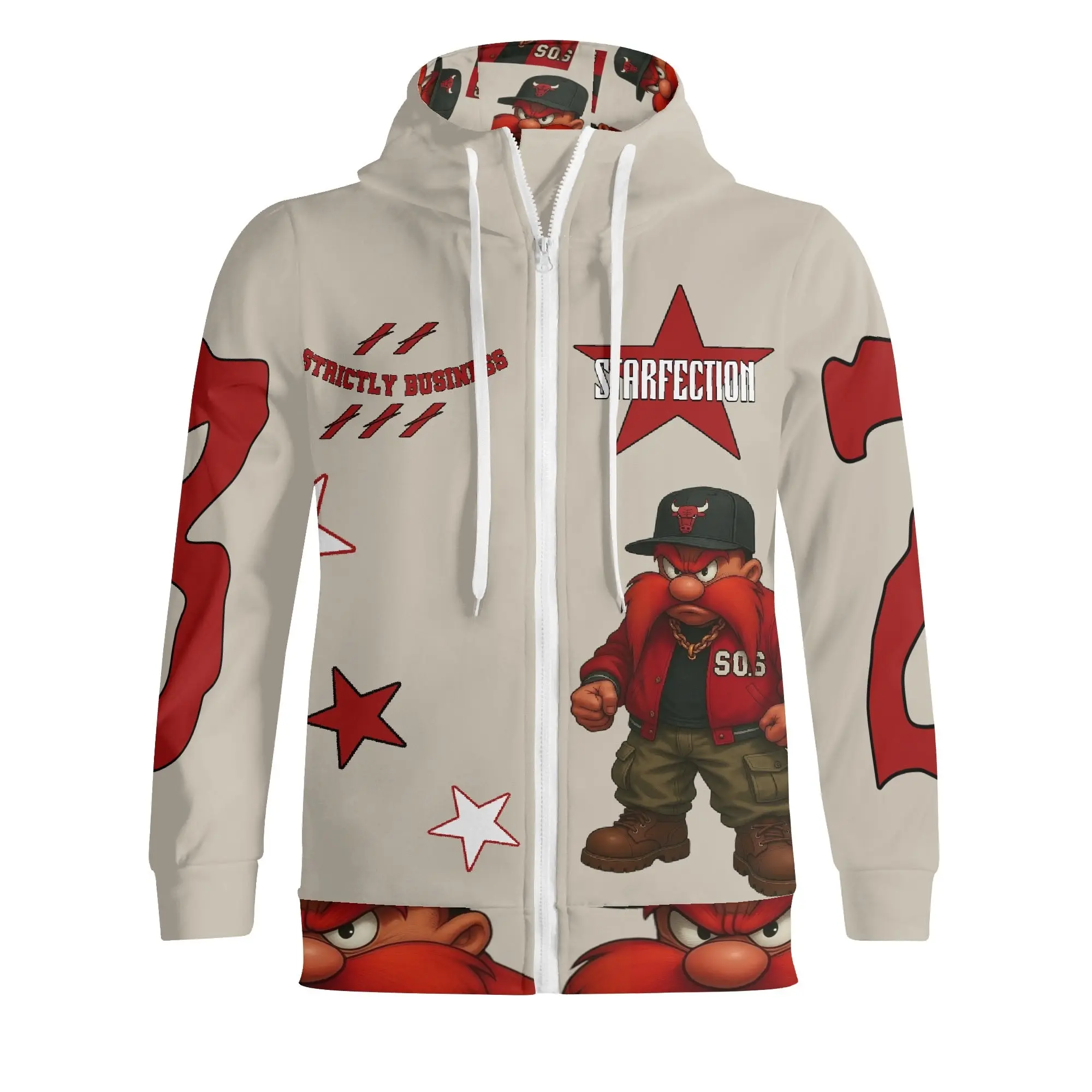 S.O.S:Yosemite Full Zip Turtleneck Hoodie