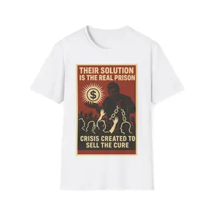 Their Solution Is The Real Prison Shirt, Patriot Against Globalism Shirts, USA