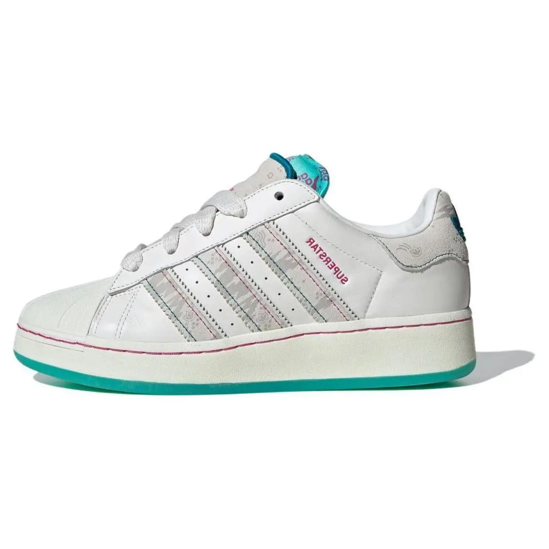 Adidas Fefei Ruan X Superstar Xlg Chinese New Year Pack' Versatile Comfort Low Top Skate Shoes Unisex ID1140