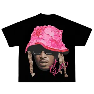 Future Pink Big Face Graphic Rap Tee