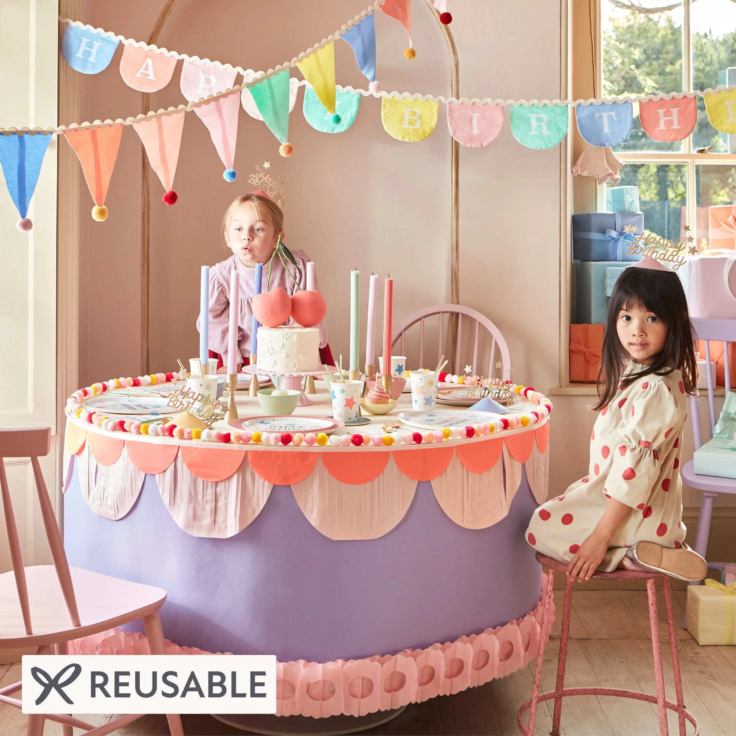 Happy Birthday Fabric Garland