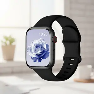 Soft Silicone Sport Strap Compatible with Apple Watch 38mm-49mm, Waterproof Replacement Band for Series 1-9, SE & Ultra gift