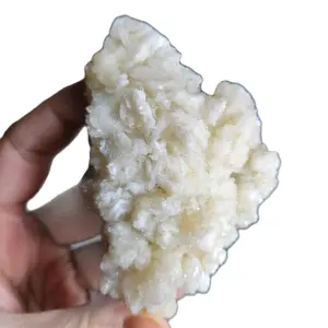 G13 Anhydrite on Calcite Crystal Cluster  Home Ornament