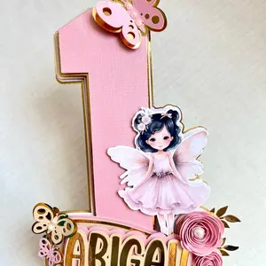 Fairy First Birthday Cake Topper for Celebrations