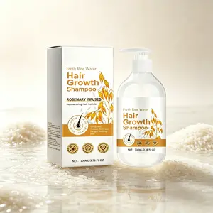 Rice Water & Rosemary Shampoo 100ml – Fresh, Nourishing Daily Hair Care for Healthier-Looking Hair