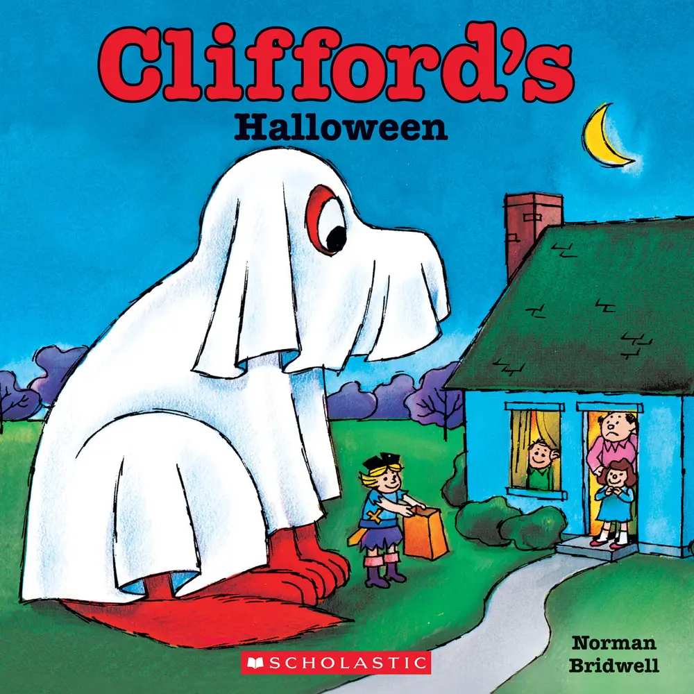Used Clifford's Halloween Classic Storybook - English Edition Kid Books, Storytelling Book with Full-Page Stickers, Norman Bridwell English Paperback Educational School Supply