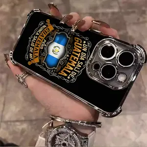 One day I set out from Guatemala Suitable for Aesthetic Electroplated TPU Casing For iphone 17 16 15 14 13 12 11 PRO PLUS MAX AIR Samsung Galaxy S26 Four Corners Anti-Fall Transparent Casual Soft Silicone Phone Cases Perfect Gift for Women's L1443