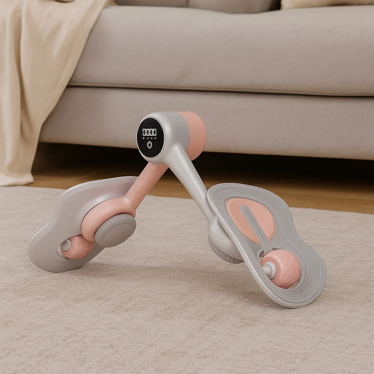 Pelvic Floor Exercise Device - Inner Thigh Exerciser with Display Count Portable Kegel System Strengthening Equipment for Women Men, Hip &amp; Leg Master Trainer for Home Fitness