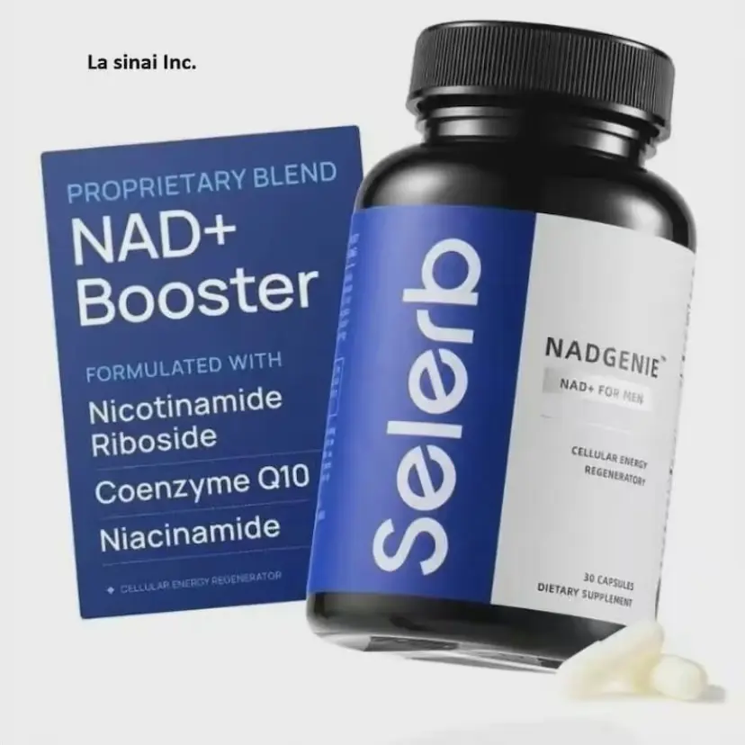 Selerb NAD+ Supplement for Men - Liposomal NAD+, CoQ10, L-Carnitine, L-Arginine Nutritional Wellness Vitamin Supplement