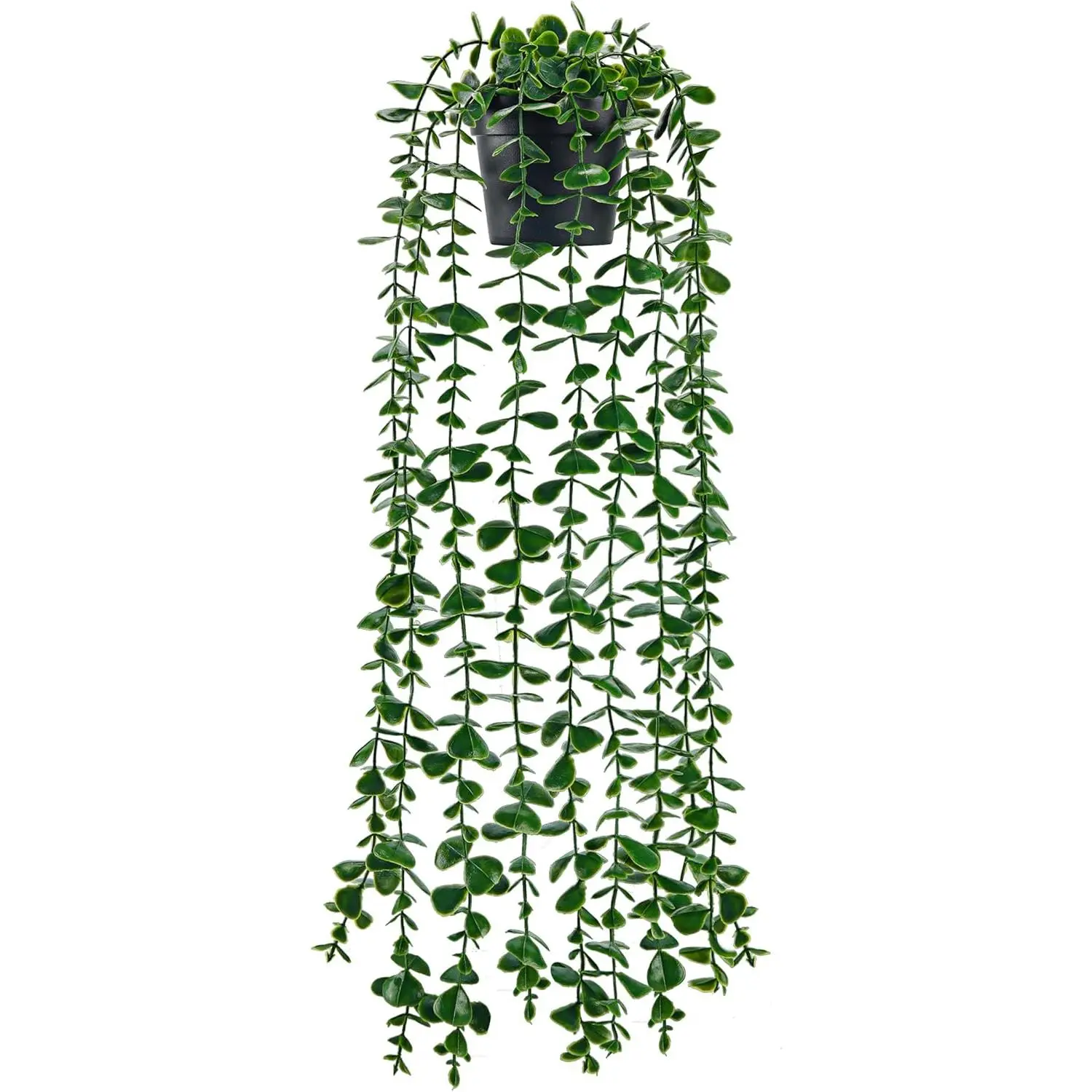 Der Rose 24.8-in Minimalist Fabric Blend Artificial Hanging Eucalyptus Vine Plant, 1 Pack Plant Decor for Home, Office, Balcony Planters - Floral Decor Home Supply, Bathroom