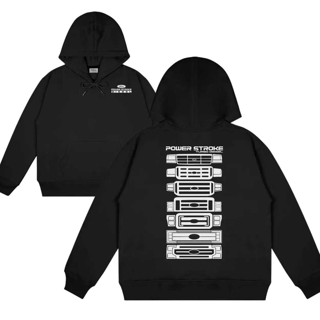 Power Stroke Evolution Hoodie Ford Trucks Cotton Long Sleeve Streetwear