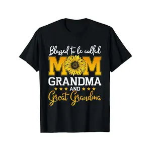 Blessed Mom Great Grandma Inspirational T-Shirt Design