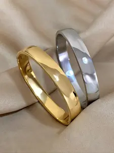 Minimalist Temperature Color Changing Stainless Steel Ring, Fashion Accessories for Both Men & Women for Party, Daily Clothing Decor, Trendy All-match & Exquisite Jewelry for Birthday Gift