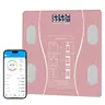 Digital Rechargeable Bluetooth Electronic Bathroom Scale - Glass-Durable Top, Backlit Smart LED Display, Compact Size, 400 lbs (180 kg) Max Capacity, Accurate for Home Health Monitoring, Automatic Function