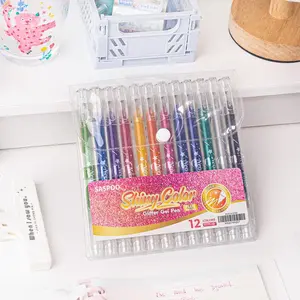 Glitter Gel Pen ,Metallic Vibrant Sparkle Gel Pens for Coloring,Glitter Pens for Adults,Colored Gel Pens for Adult Coloring Books And Drawing Sketch Art Marker Waterproof Paint Marker