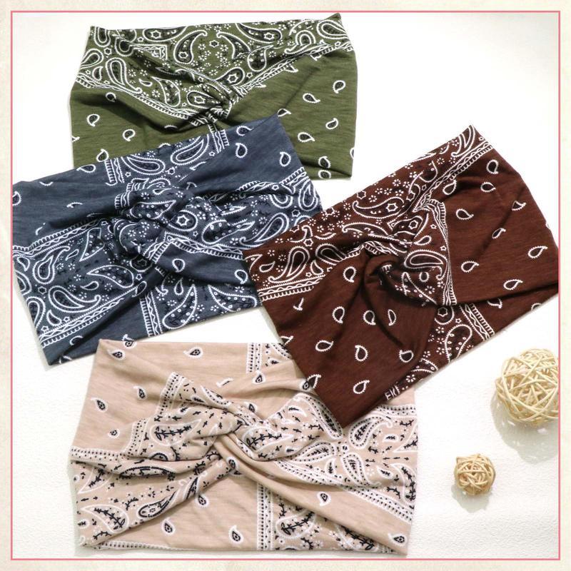 Boho Bandana Headband For Women 4pcs Wide Knotted Turban Head Wraps Cute Scarf Hairband Paisley Fashion Hair Wrap Bands Workout Accessories 4 Pack Boho Bandana Headband For Women 4pcs Wide Knotted Turban Head Wraps Cute Scarf Hairband Paisley Fashion Hair Wrap Bands Workout Accessories 4 Pack