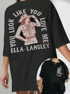 [Sale up to 30%] + [FREE SHIP] Ella Langley Tour 2026 T-Shirt, Vintage Graphic Music Shirt, Retro Unisex Oversized Tee, Concert Fan Outfit, Trendy Music Inspired Apparel, Gift For Fans