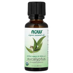 NOW Foods Organic Essential Oils, Eucalyptus, 1 fl oz (30 ml)