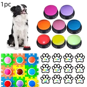Dog Communication Button, 1 Count Voice Recording Button for Pet Training Outside, Buzzer with 30 Second Record Playback, Funny Gift for Talking Pet