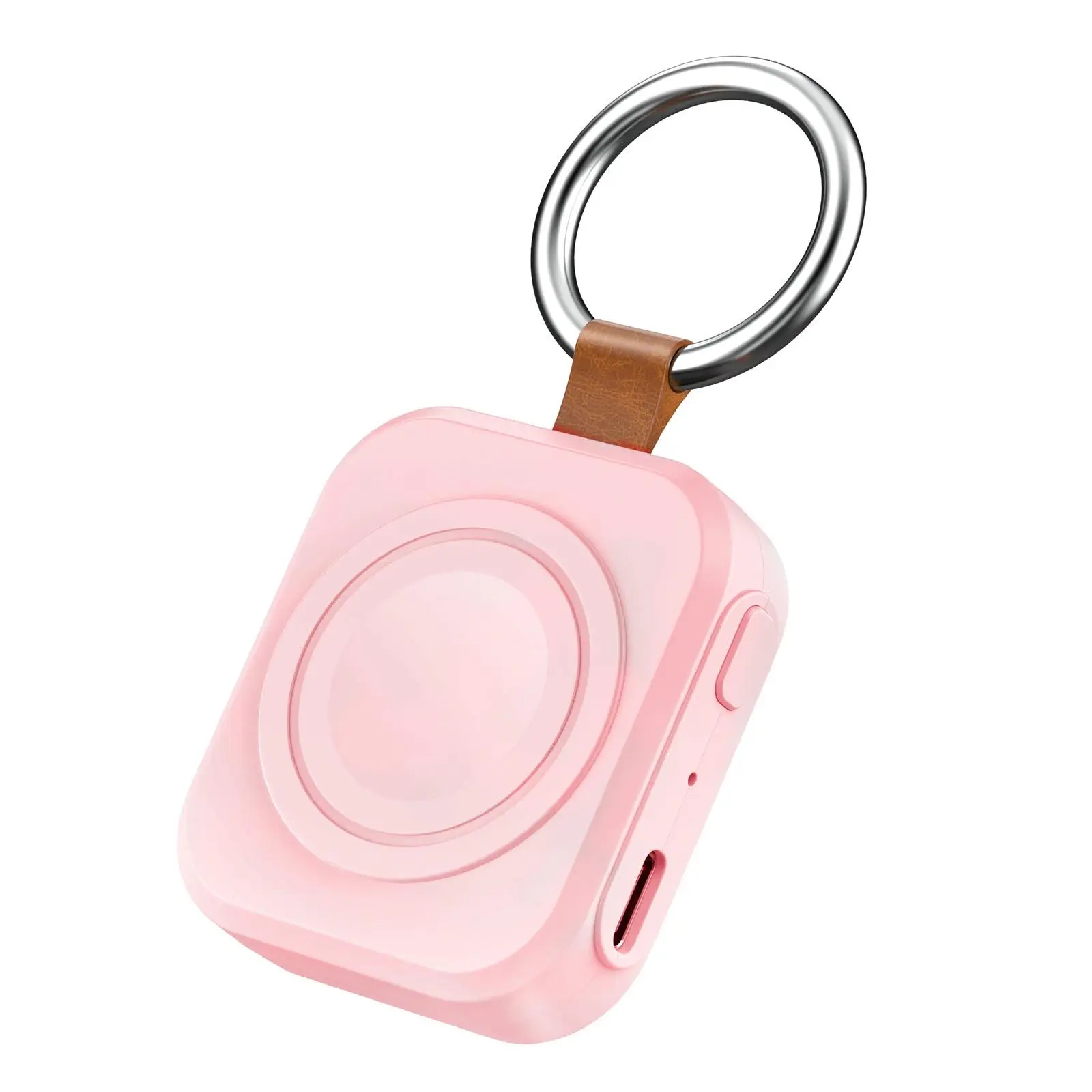 Portable Wireless Charger for Apple Watch, 1 Count Compact Magnetic iWatch Charger, 1200mAh Extra Battery Smart Power Bank Keychain Style Travel Essentials, Smart Watch Accessories, Wearable Tech Accessories, Electronic Gadgets, Smartwatch Accessories