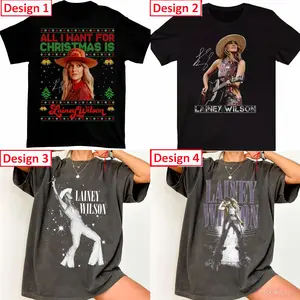 All I Want For Christmas Is LAINEY WILSON T-Shirt, Lainey Wilson tshirt Signature Gift For Fans Men Women All Size T-Shirt