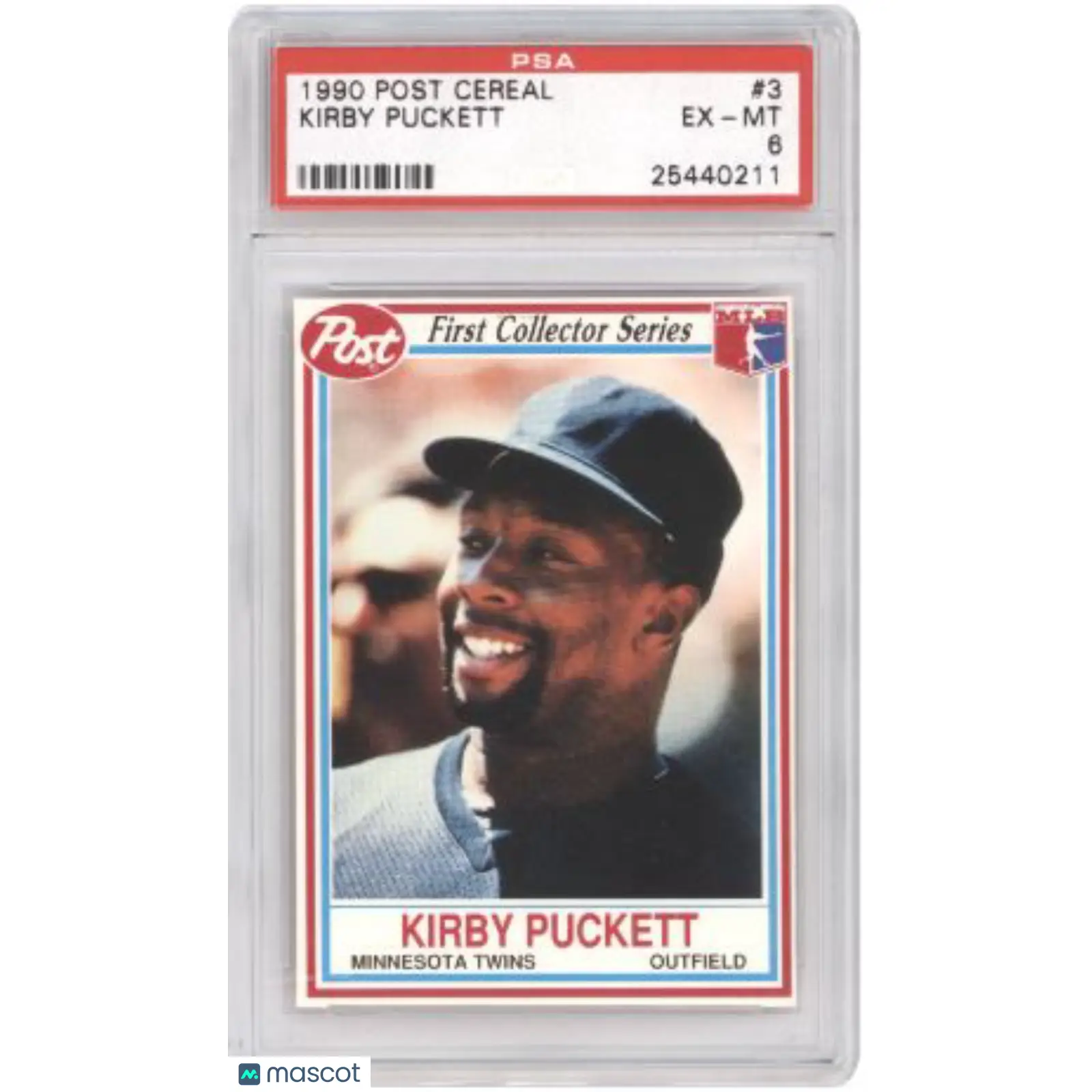 Kirby Puckett PSA 1990 Post Cereal #3 Baseball 6