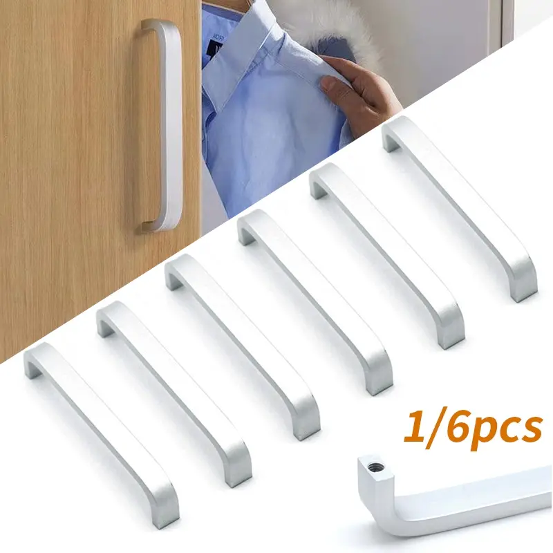 1/6pcs door handles, cabinet drawer wardrobe handles, furniture accessories handles, Hardware accessories