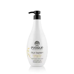 Evoque Milk Therapy Moisturizing Conditioner 1000ml 33.81oz Haircare Shampoo Nourishing Formula with Milk Protein & Vitamin E for Silky Shine and Anti-Frizz