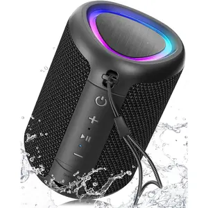 Portable  Speaker Beach Essentials:   Clear Sound/Dynamic Light/IPX5 / Day Playtime/ BT 5.3/TWS Paring, Dad Gifts, Outdoor|Travel|Camping|Pool Accessories