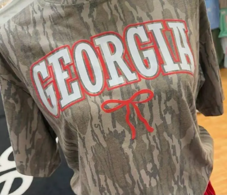 Georgia Bulldogs Camo T-Shirt, University of Georgia Graphic Tee, Unisex Game Day Shirt, College Spirit Wear, Gift for Fans