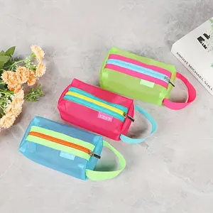 1pc Mini Cosmetic Organizer Bags, Cosmetics Organizer, Travel Essentials for Toiletries, Makeup, Digital Products, Portable Storage for Perfume, Lipstick, Small Bottles, Multifunctional Pouch with Zipper, Handheld Cosmetic Pouch, Travel Beauty Bag