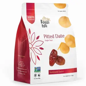Royal Palm Deglet Noor Dates 16oz (Pack of 1) - Natural Dried Pitted Dates for Baking - Non-GMO, Kosher, Raw, No Added Sugar