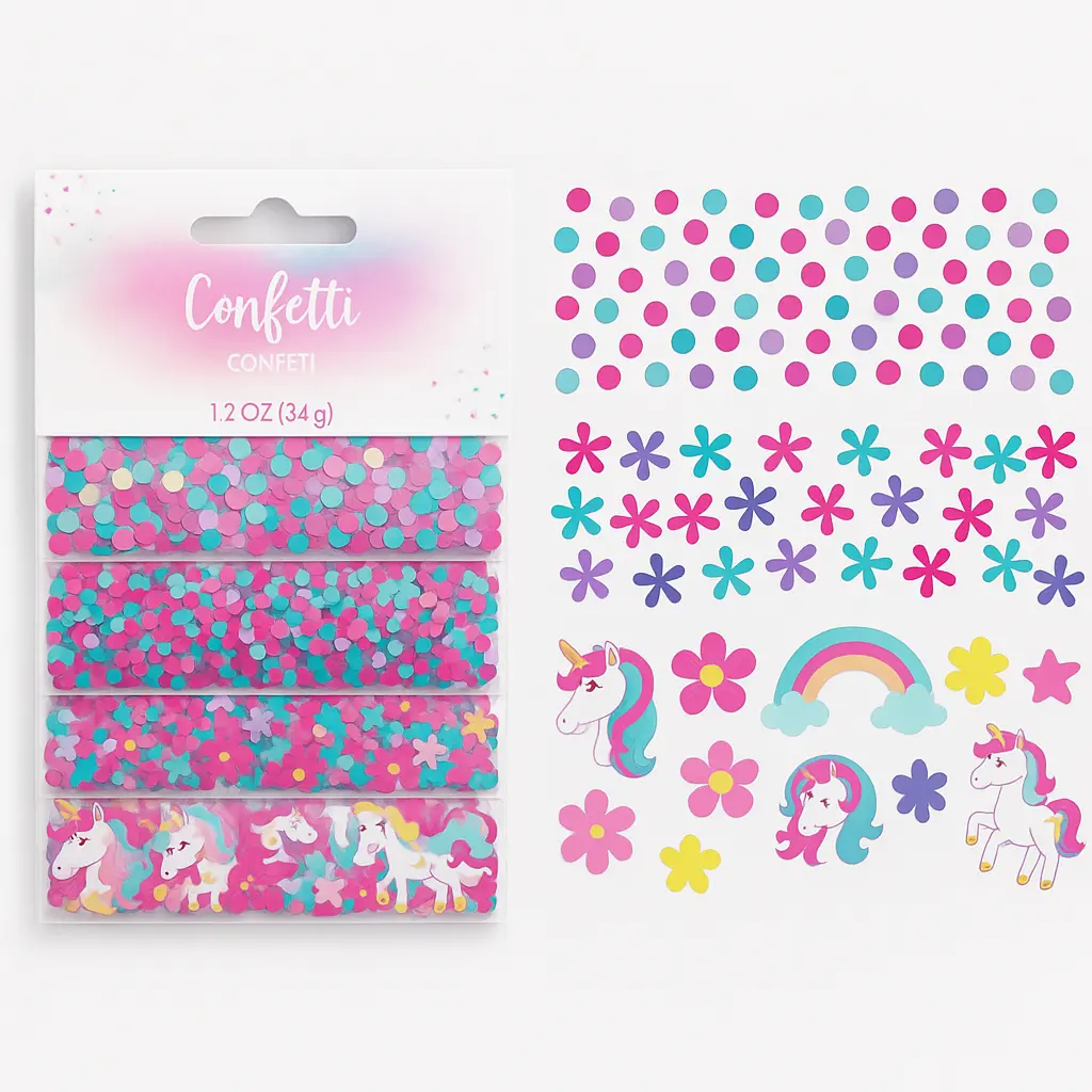Enchanted Unicorn Confetti Pack - 1.2 oz, Birthday Magic