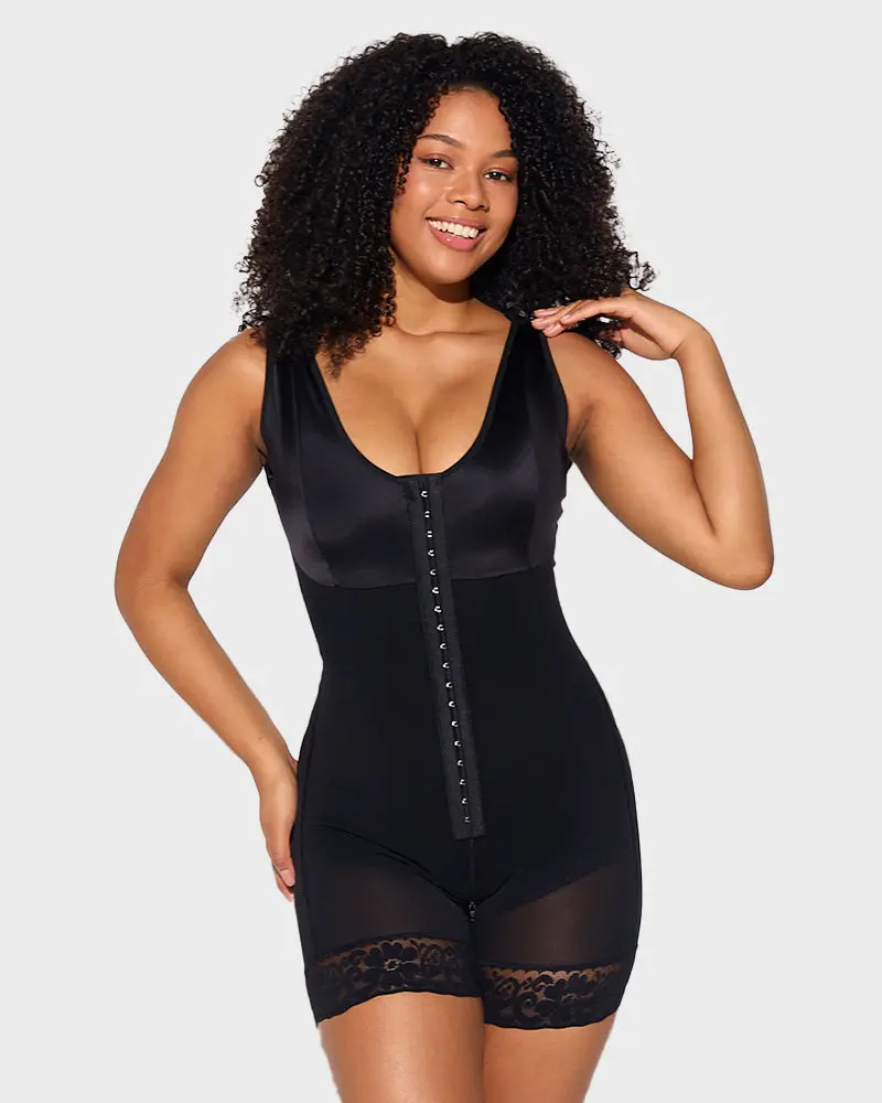 Women's Mesh Shapewear Bodysuit, High Waist Tummy Control Shaper for Everyday Athletic Wear with Wireless Support and Zippered Crotch, Basic, Sportswear