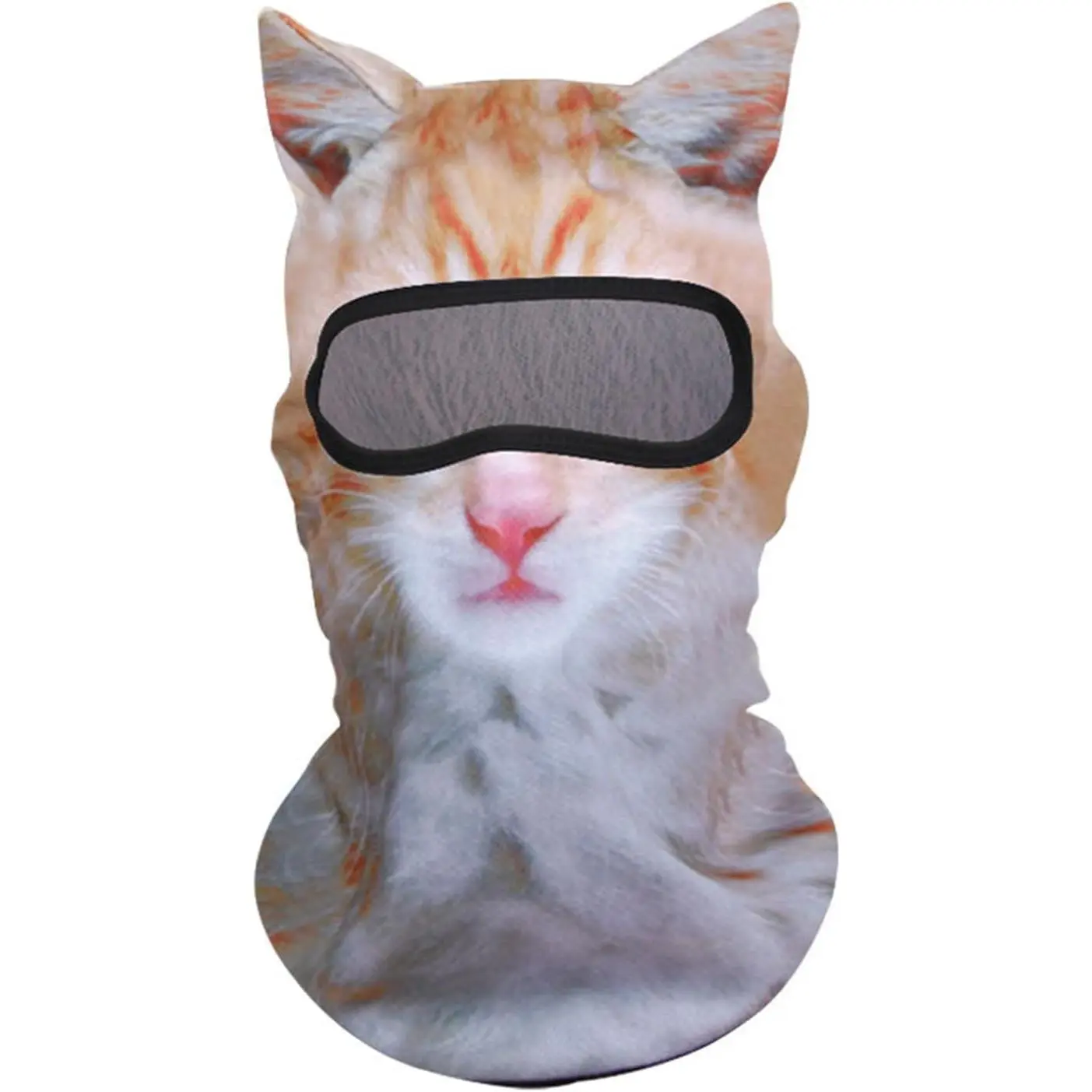 Ski Balaclava Sheisty  Mask with Ears Cute  Halloween Party,  Cover UV Protector Lightweight Outdoor Activities